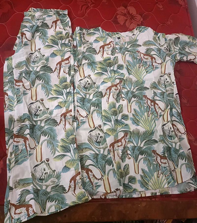 Printed Night Suit