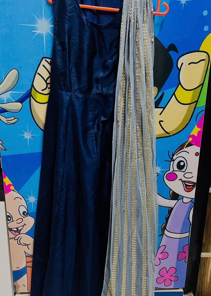 Dupatta Attached Gown