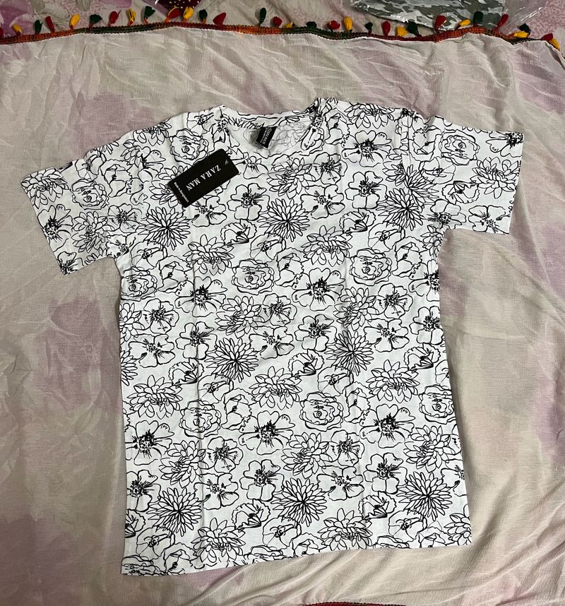 White Cotton T-Shirt For Men And Women