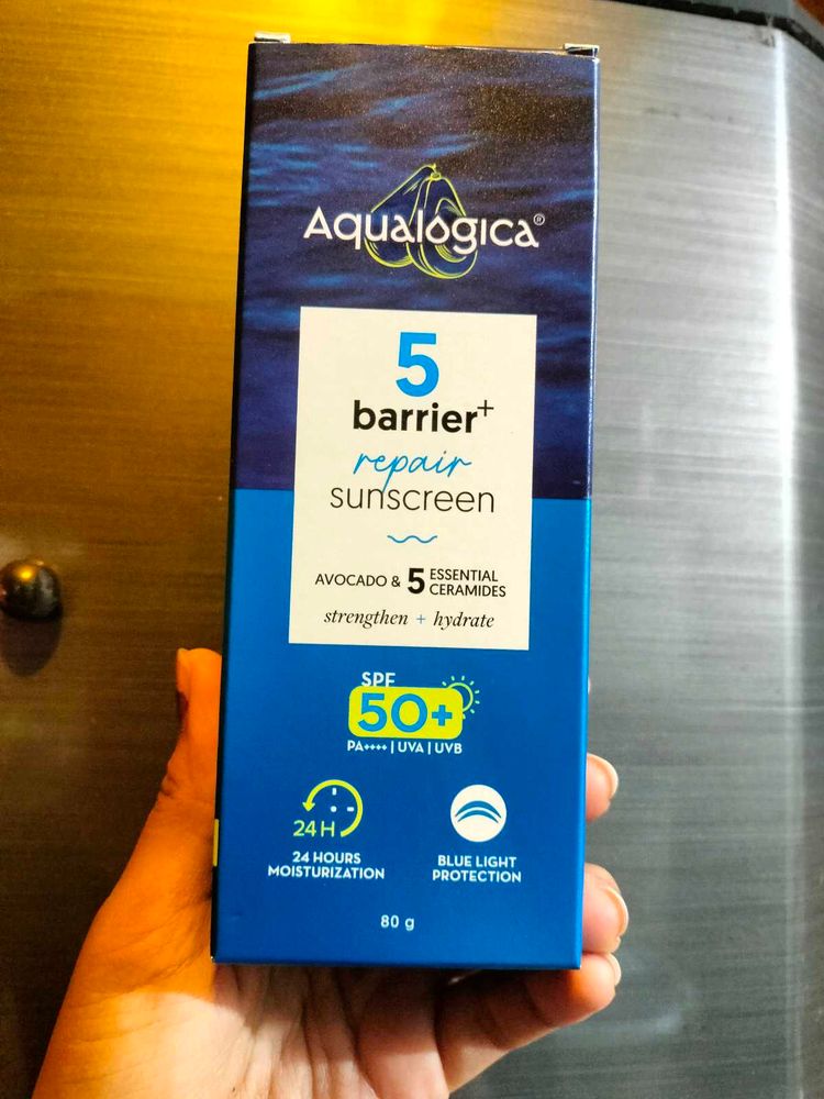 Aqualogica Barrier Repair Sunscreen🌸