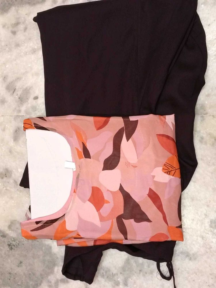 BrandNew BeautifulFloralPrint Kurta with Pant