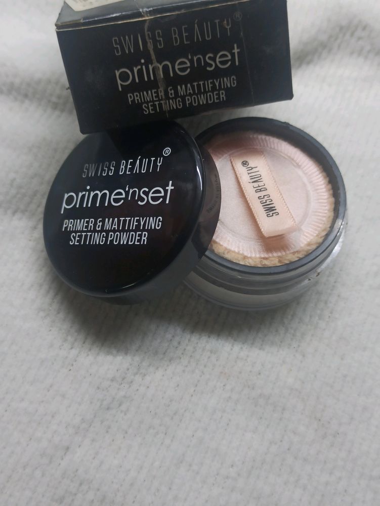 Swiss beauty primer and mattifying setting powder
