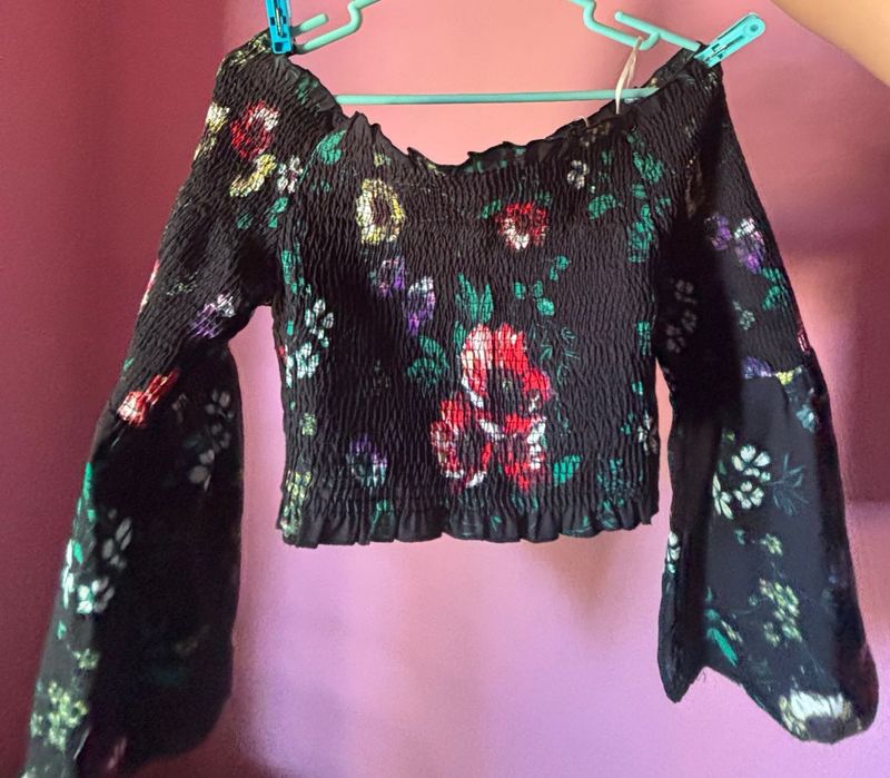 Off Shoulder Floral Top