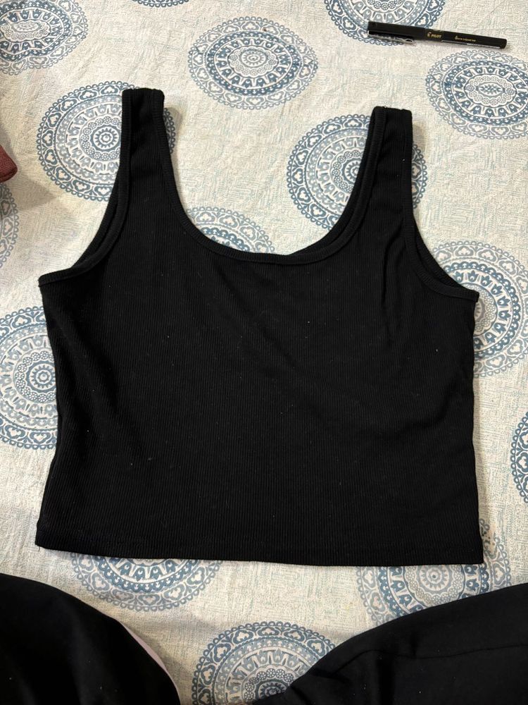 Cute black tank top