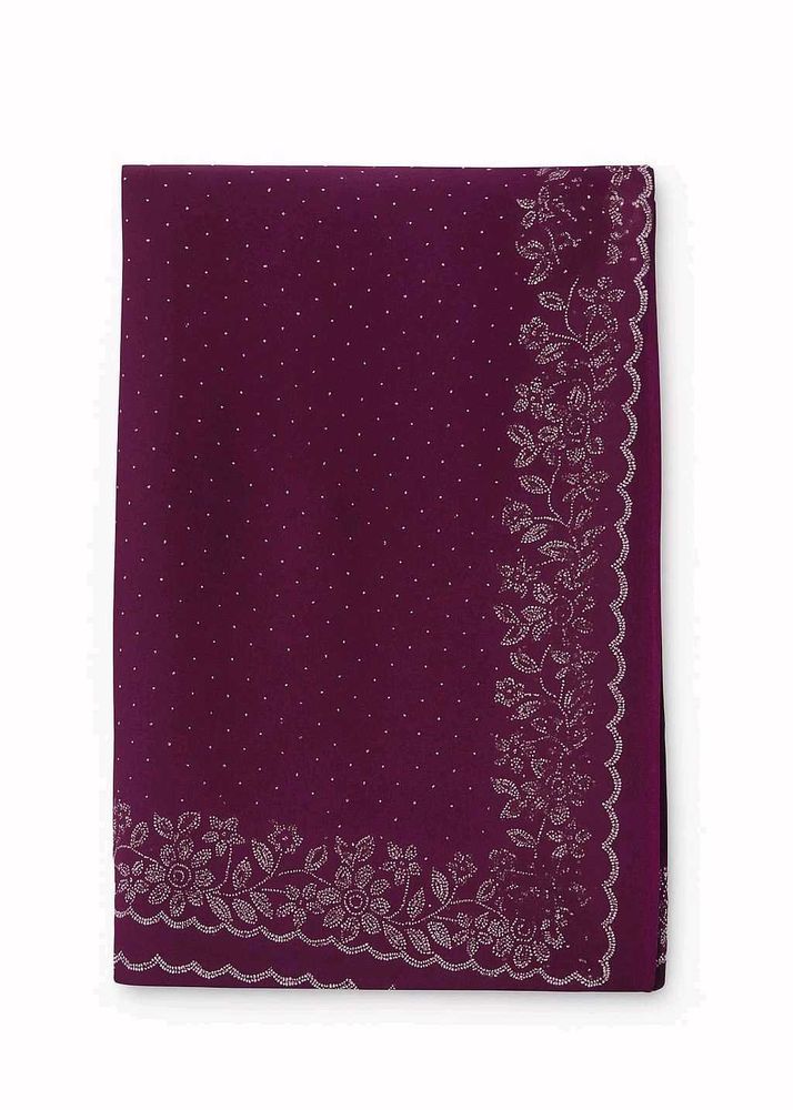 Elegant Purple Floral Saree