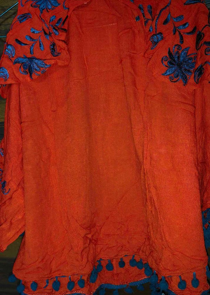 A Cute Red Kaftaan