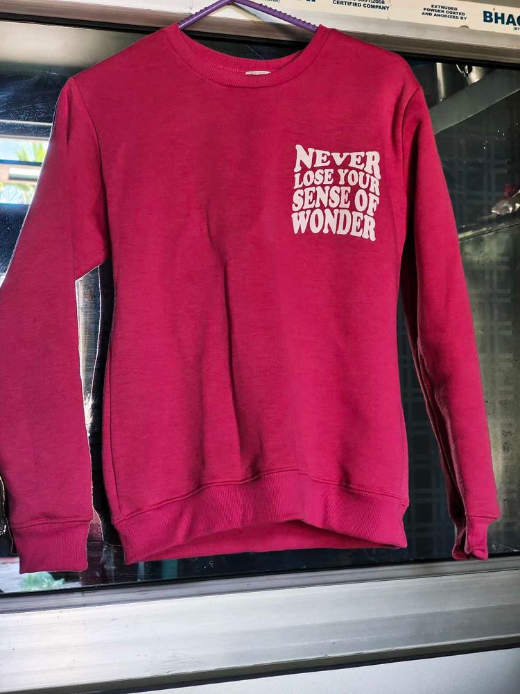 Pink Graphic Crewneck Sweatshirt