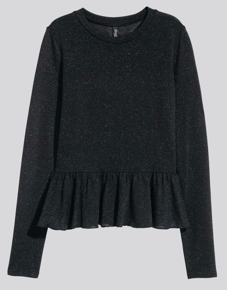 H&amp;M Glittery Peplum Top ✨