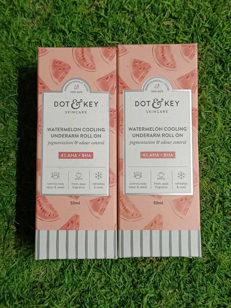 Combo Dot&amp;Key Watermelon Cooling Underarm Roll On
