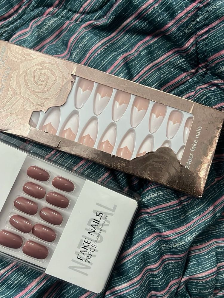 fake nails; press ons