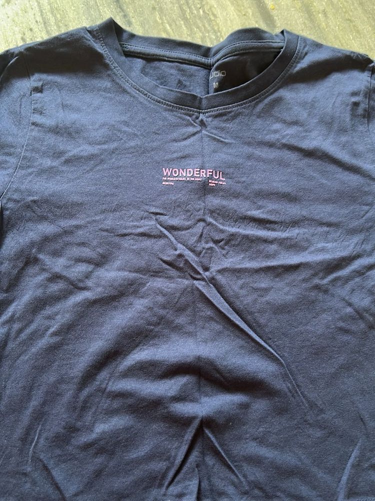 blue t shirt short