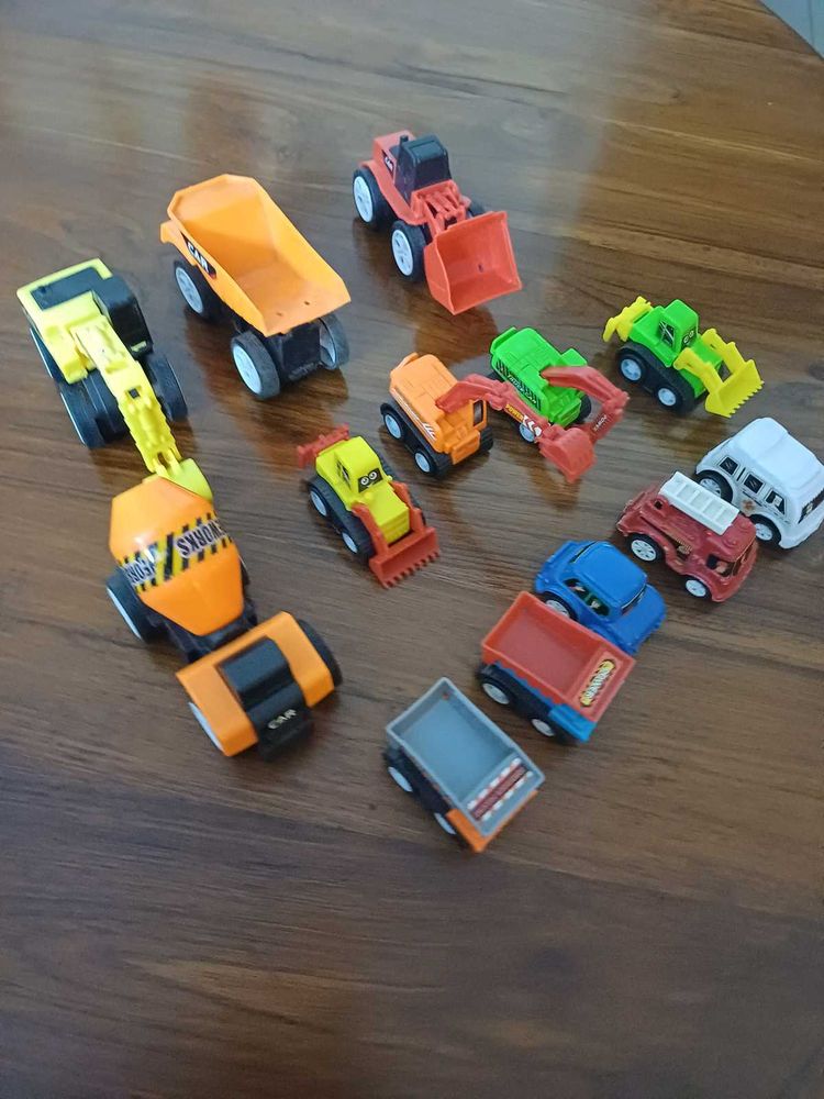 Toy Construction Vehicle Car Set (2 sets combined)