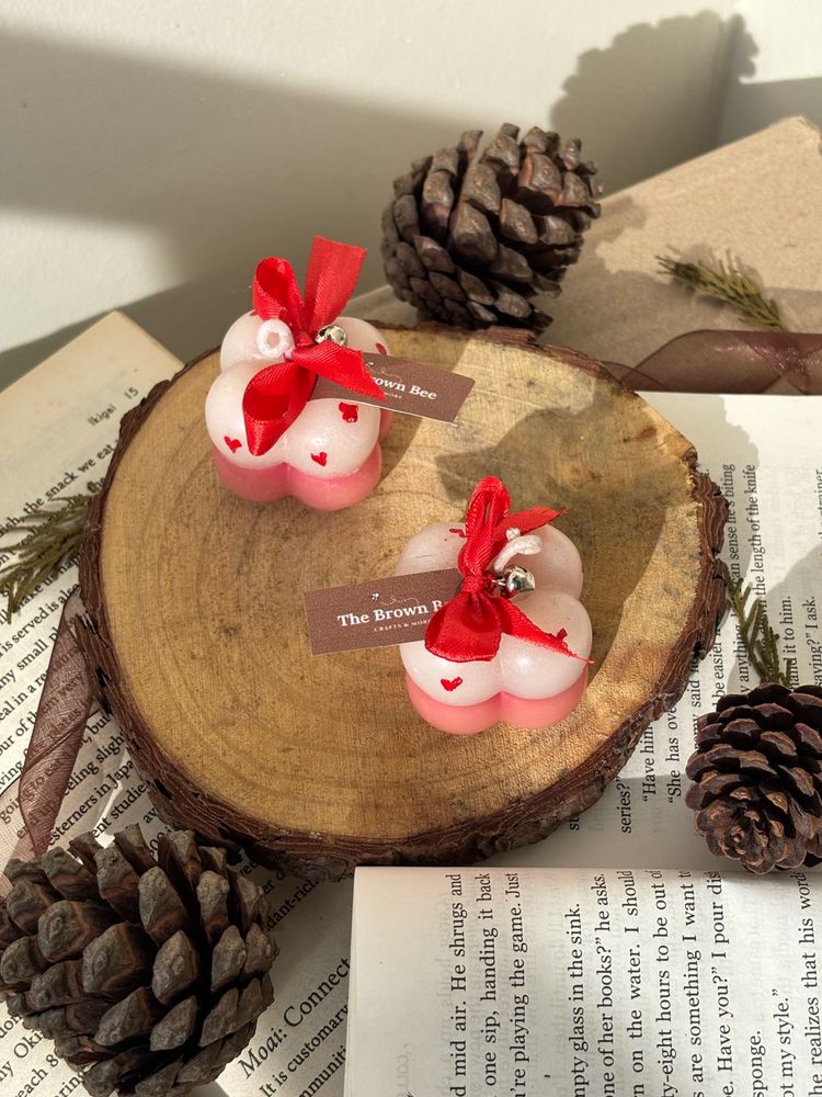 Aesthetic Scented Bubble Candles With Hearts