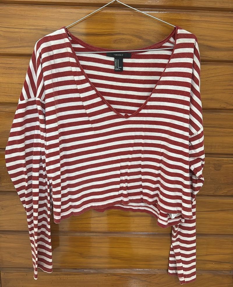 Striped Long Sleeve Top