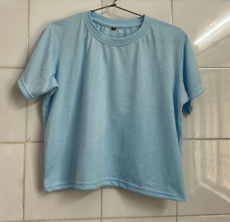 Light Blue Basic Tee