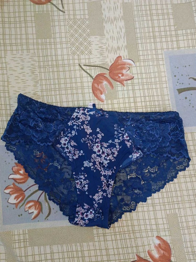 Floral Lace Trim Panties