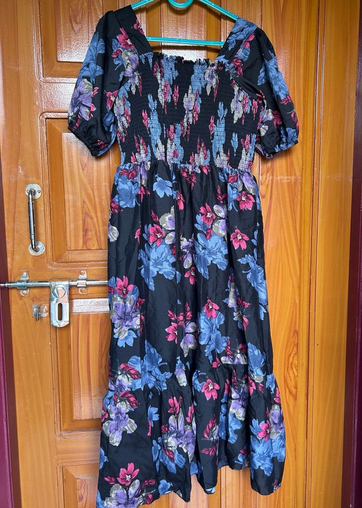 Floral Print Midi Dress