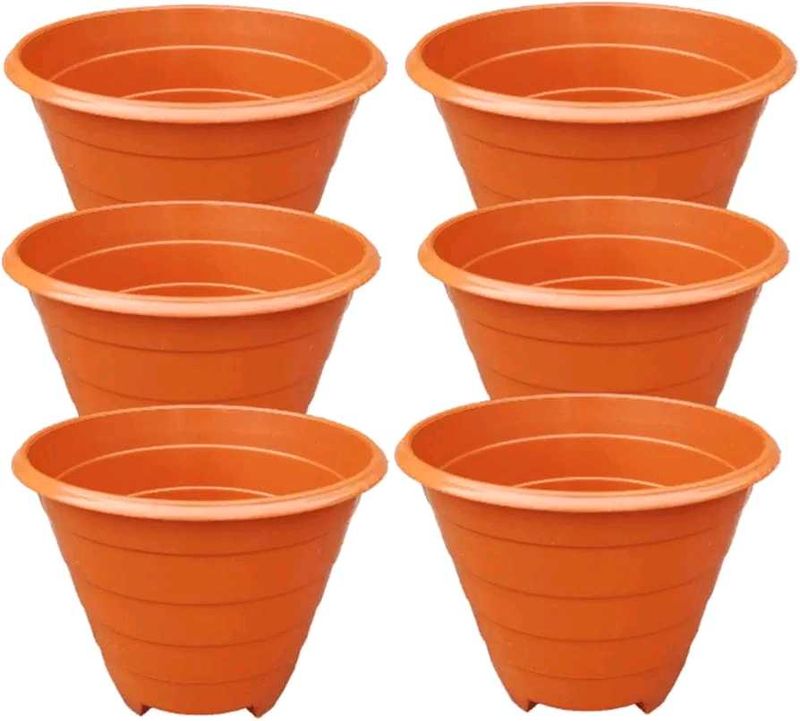 Flower Pots 6.5 Inch Size - Set of 6