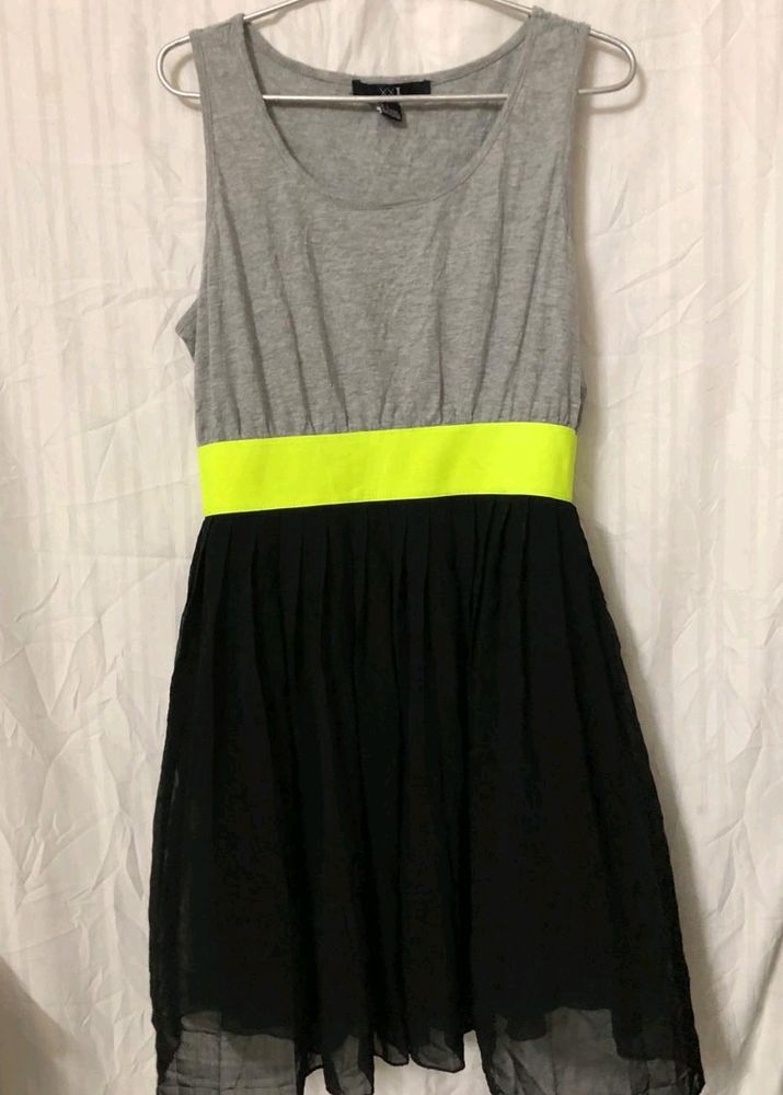 Black &amp; Grey Mini Dress