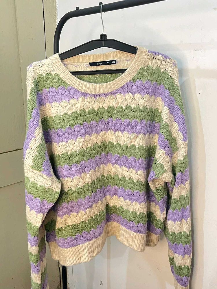 Multi Pattern Sweater