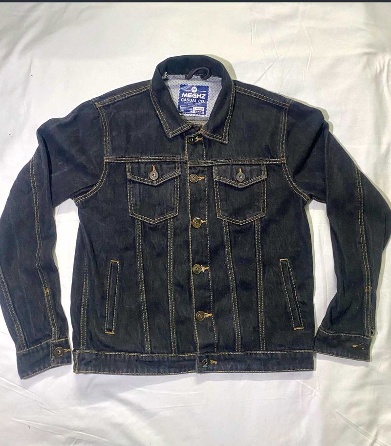 MEGHZ Casual Co. Black Denim Jacket - M