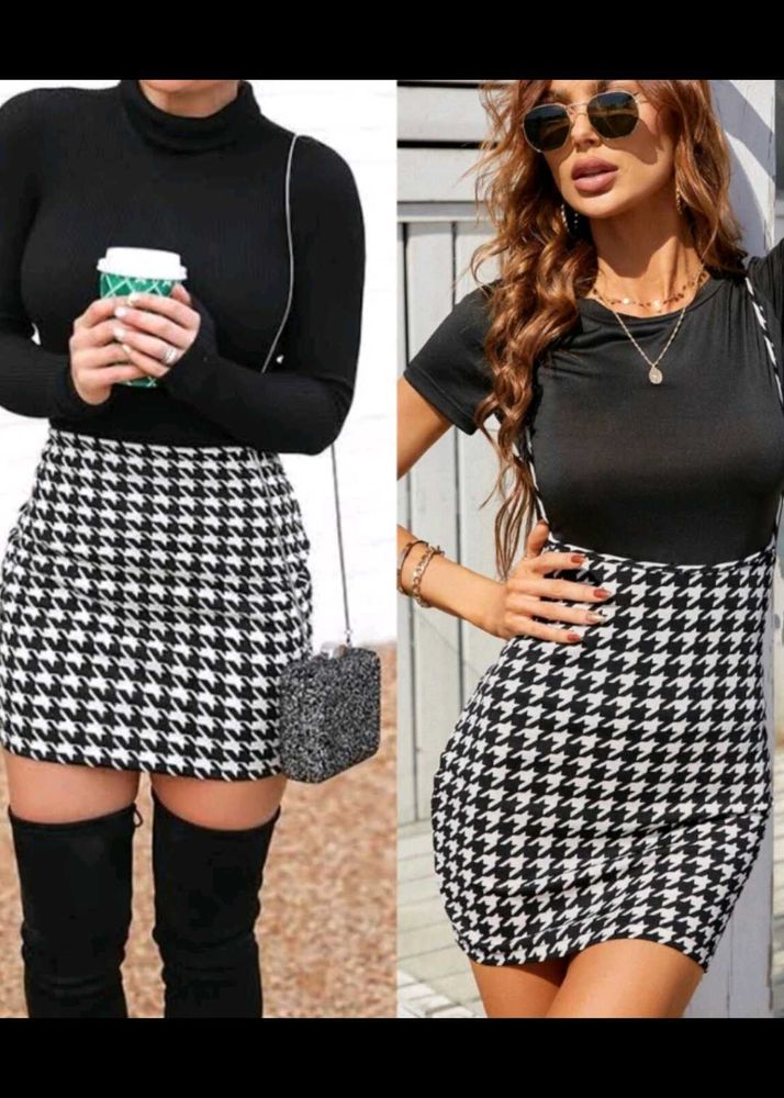 Wonderful Short Skirt 🤍🖤