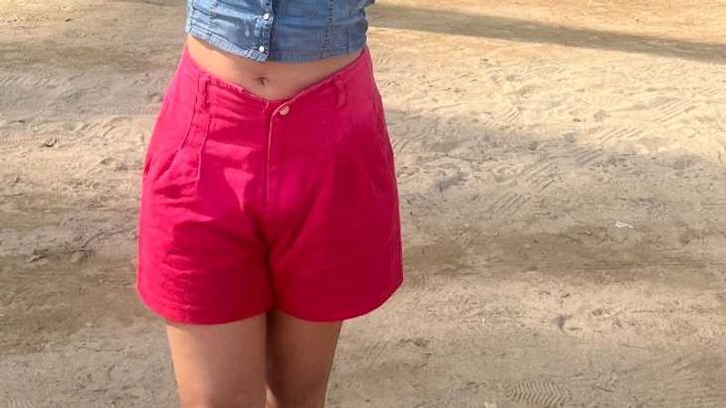 Pink Casual Shorts