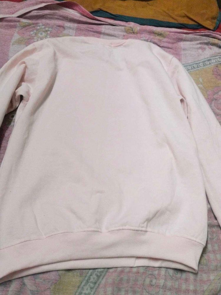 Pink Crew Neck Sweatshirt