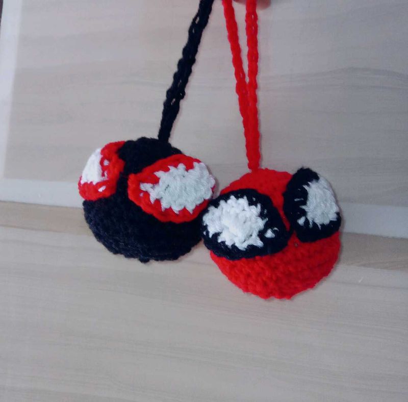 Crochet Spider-Man keychain