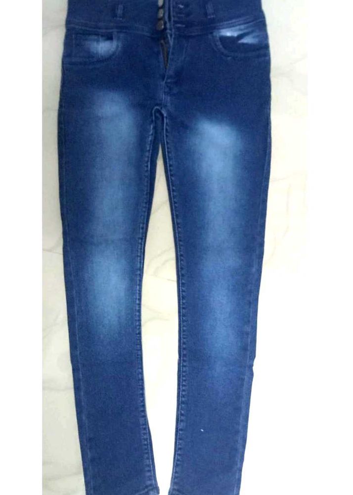 Dark Blue Denim Jeans
