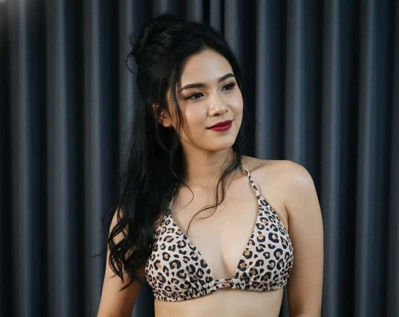 Leopard Print Bikini Top