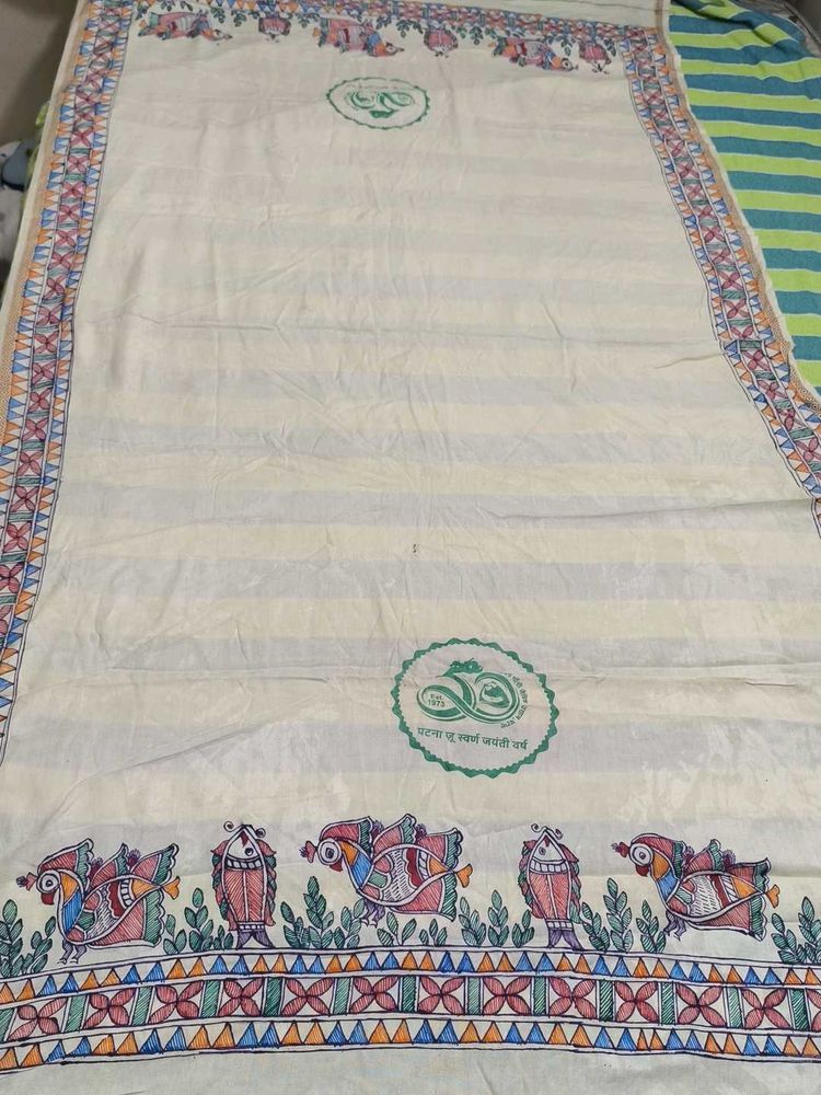 Hand-Painted Madhubani Dupatta