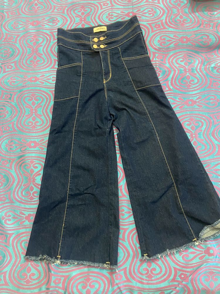 Wide Leg Denim Jeans