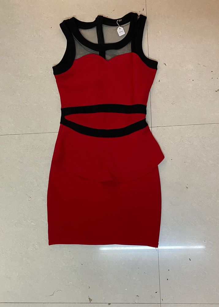 Red &amp; Black Party Dress