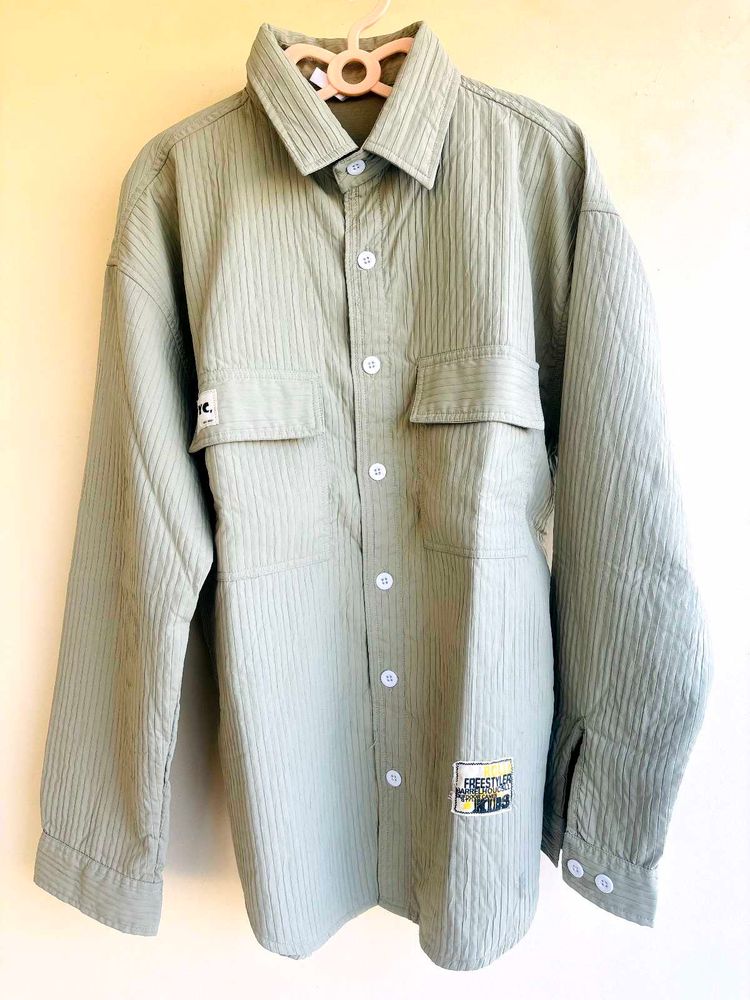 Striped button down shirt