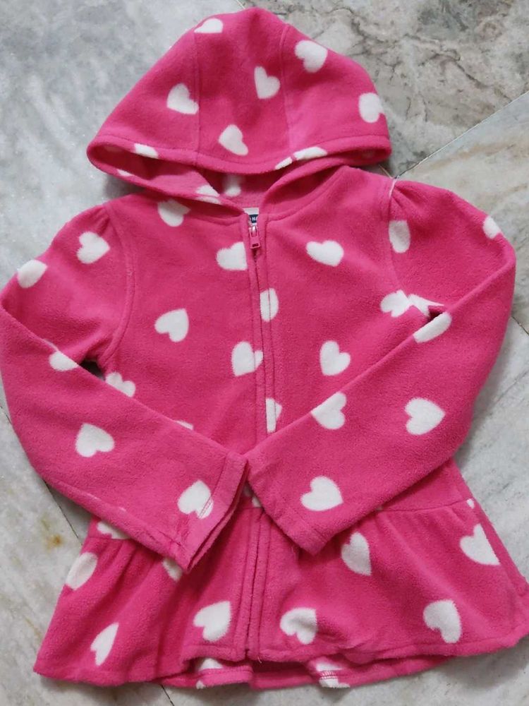 Cute Pink Heart Hoodie
