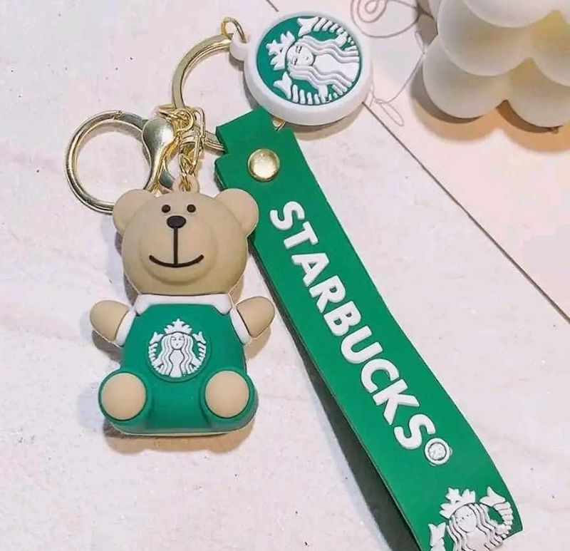 Starbucks Bear Keychain
