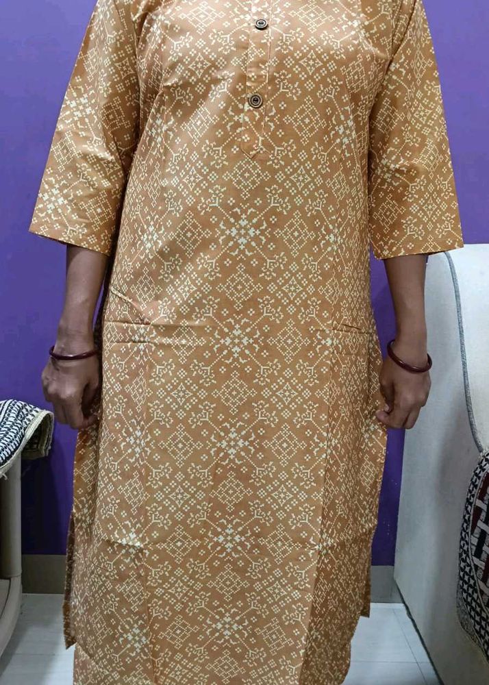 small collar kurti