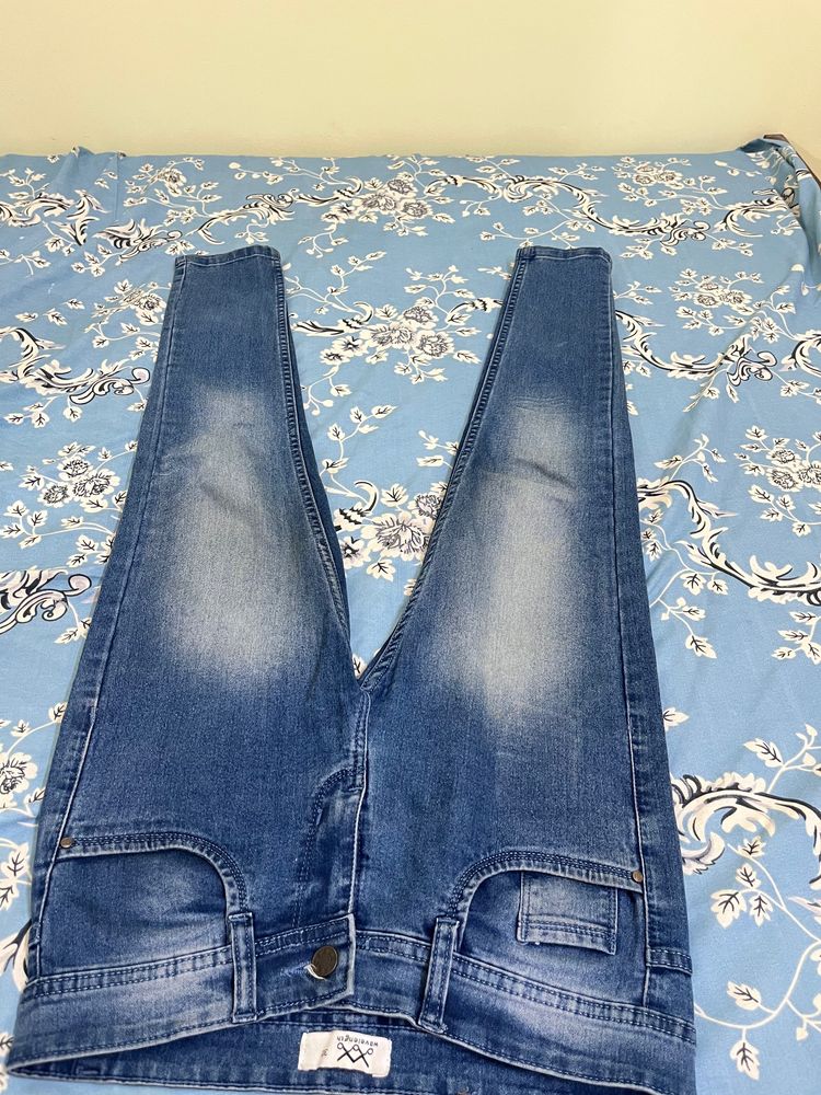 Faded Denim Jeans