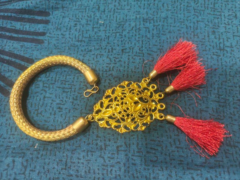 Golden Bracelet with Tassels