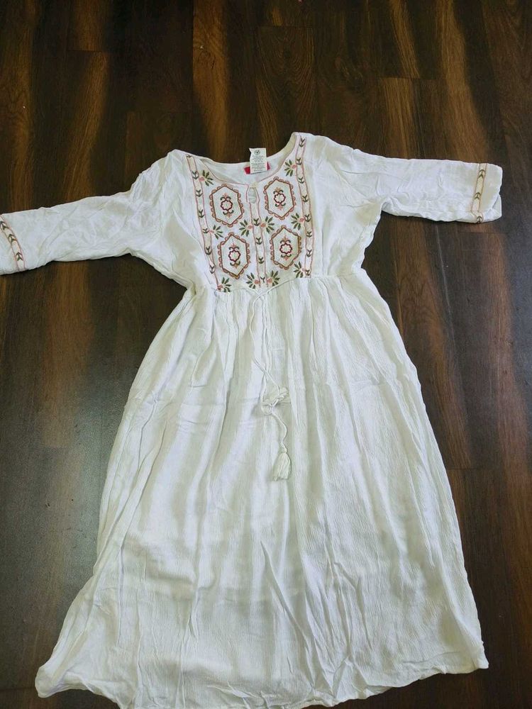 Boho Embroidered Midi Dress