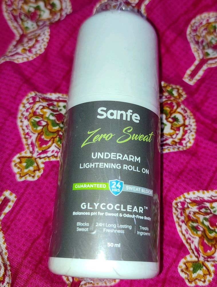 Sanfe Underarm Lightning Roll On With Zero Sweat