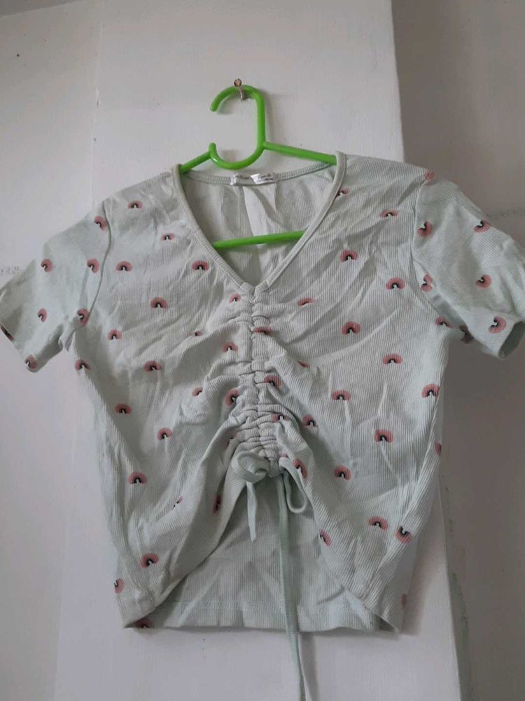 Cute Rainbow Print Top