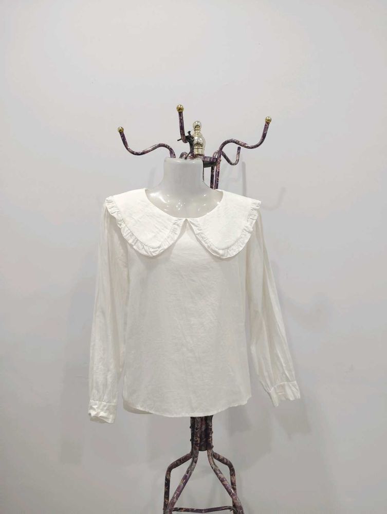 Ruffle Collar Blouse