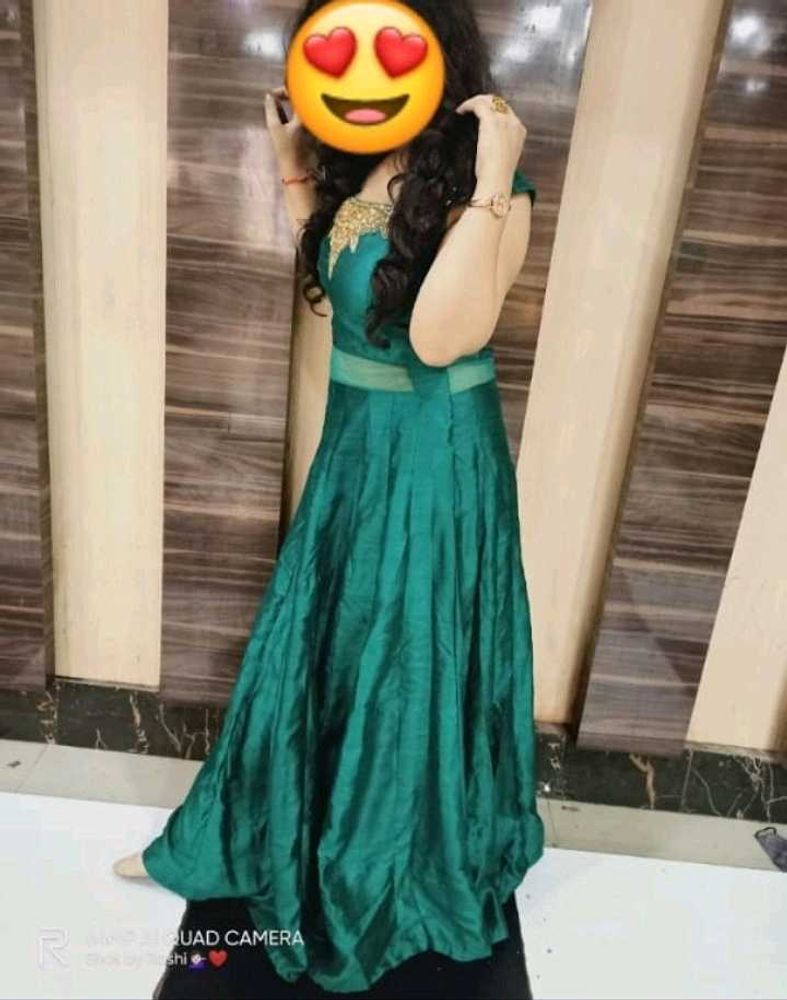 Emerald Green Anarkali Gown