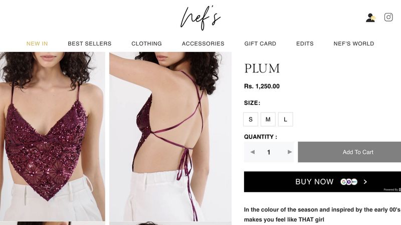 Y2k Plum Nefs Finds Sequin Top