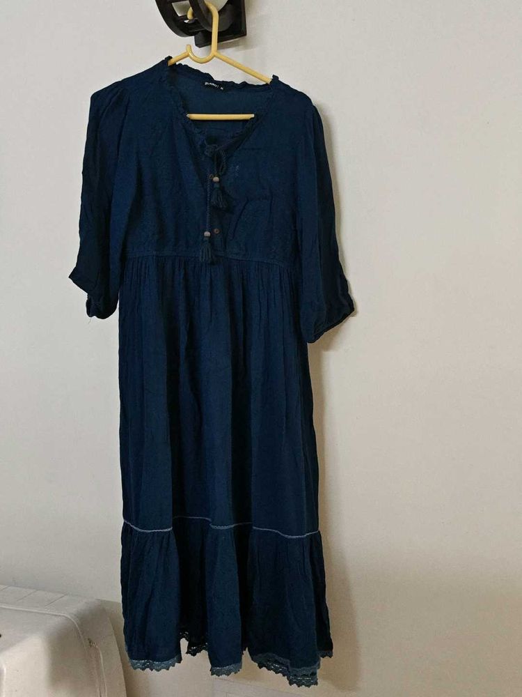 A Blue Colour Dress