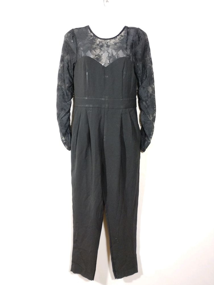 H&amp;M Black Printed Jumpsuit (Women)