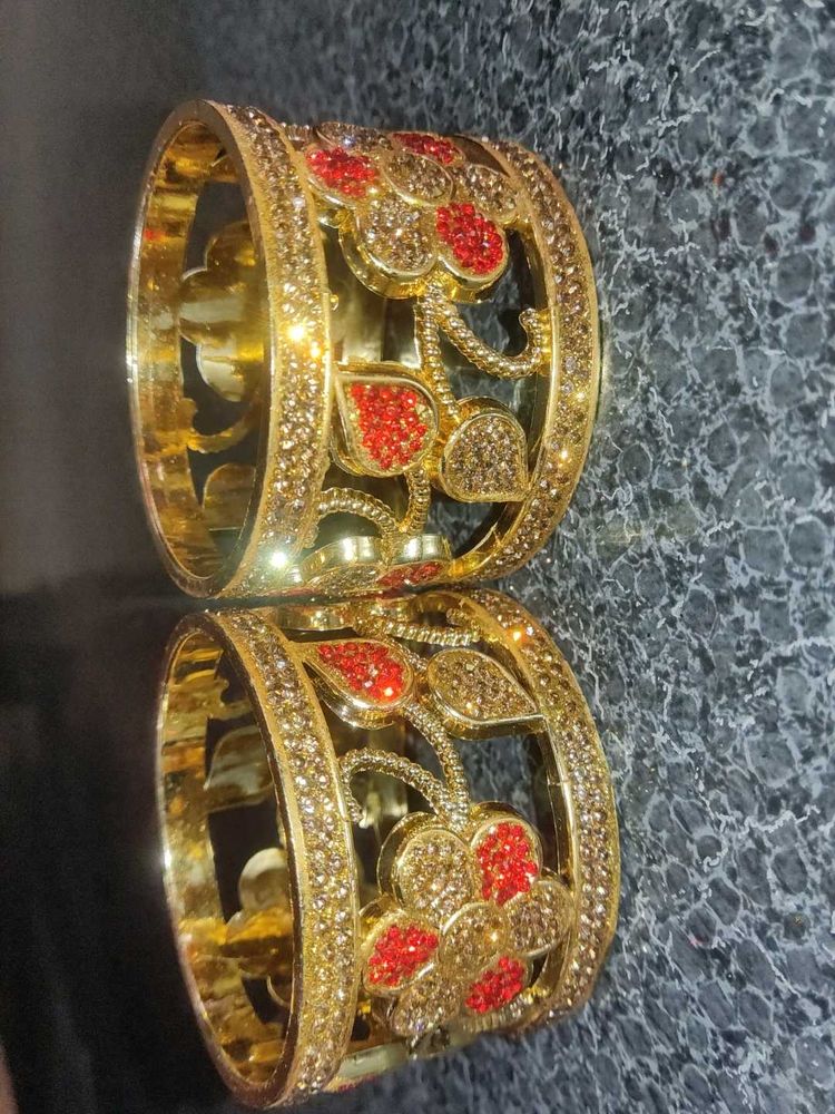 Golden Flower Bangle