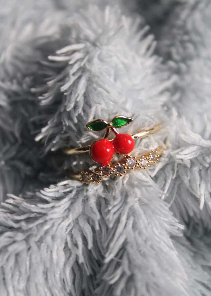 🍒  Anti-tarnish Cherry Ring 🍒